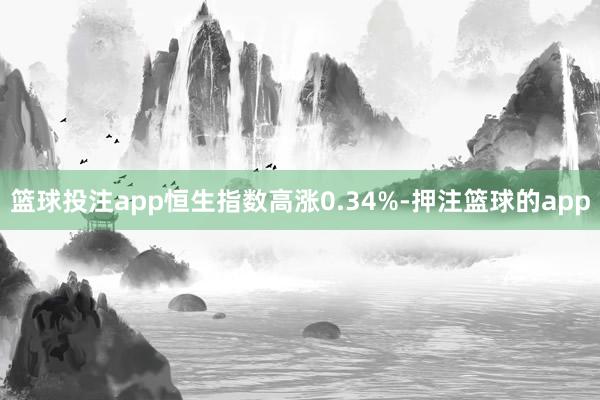 篮球投注app恒生指数高涨0.34%-押注篮球的app