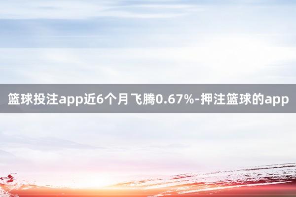 篮球投注app近6个月飞腾0.67%-押注篮球的app