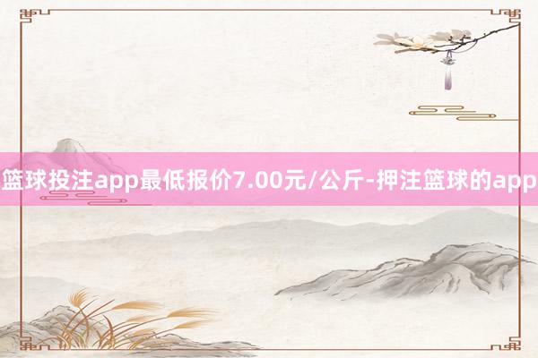篮球投注app最低报价7.00元/公斤-押注篮球的app