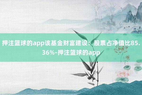押注篮球的app该基金财富建设：股票占净值比85.36%-押注篮球的app