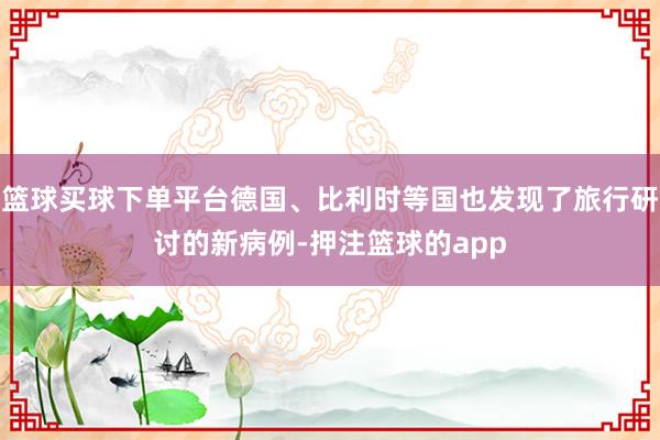 篮球买球下单平台德国、比利时等国也发现了旅行研讨的新病例-押注篮球的app
