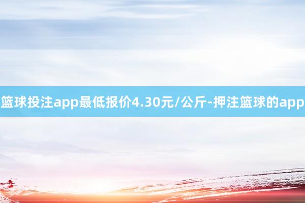 篮球投注app最低报价4.30元/公斤-押注篮球的app