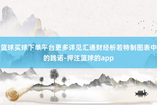篮球买球下单平台更多详见汇通财经析若特制图表中的践诺-押注篮球的app