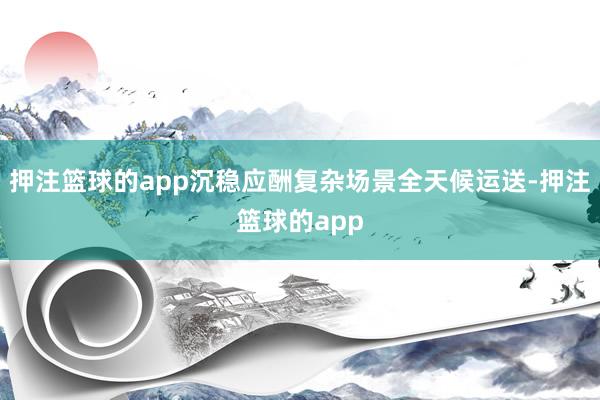 押注篮球的app沉稳应酬复杂场景全天候运送-押注篮球的app