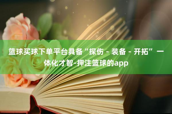 篮球买球下单平台具备“探伤 - 装备 - 开拓” 一体化才智-押注篮球的app
