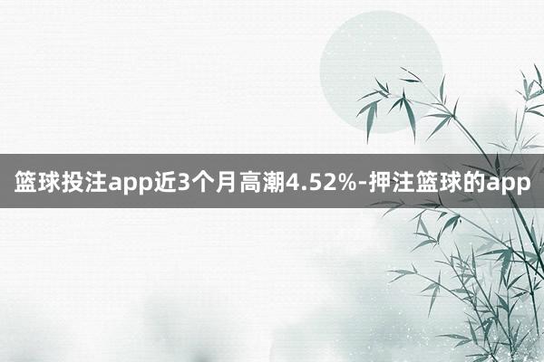 篮球投注app近3个月高潮4.52%-押注篮球的app